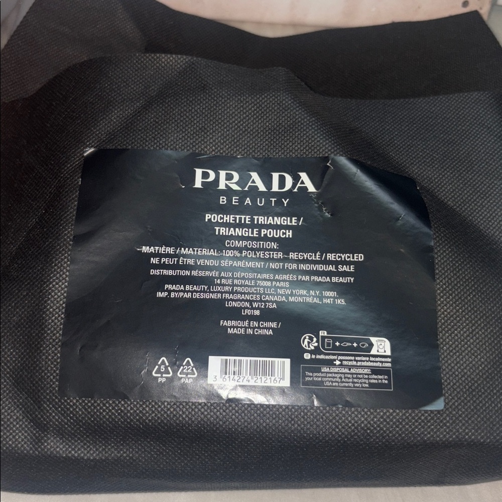 Prada Blush Pink Triangular Pouch - Picture 5 of 5